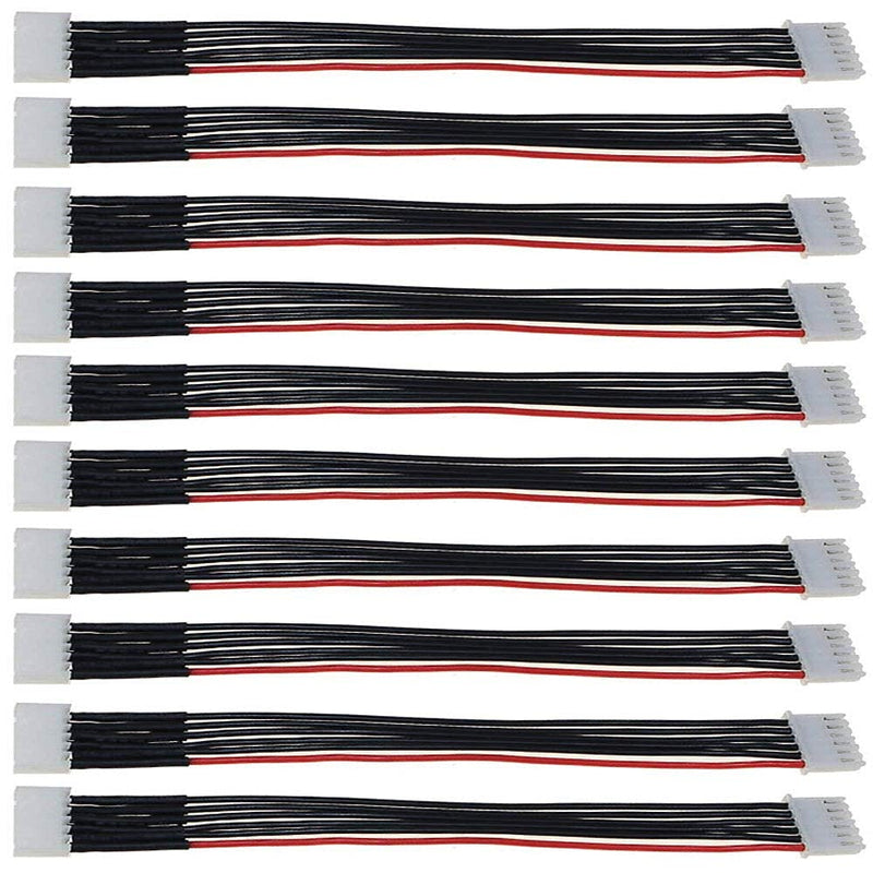  [AUSTRALIA] - 2S/3S/4S/5S/6S Battery Balance Charger Silicone Wire Extension Lead JST-XH Connector Adapter Plug Battery Wire Balance Leads Extension Cable for Li-Po Batteries(5s) 5S 200mm 22AWG( 10pcs)
