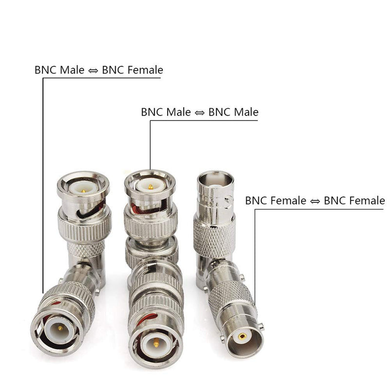  [AUSTRALIA] - Superbat BNC Adapter Kit BNC Male/Female to Male/Female RF Coax Coaxial Connector Kit 6 Pcs