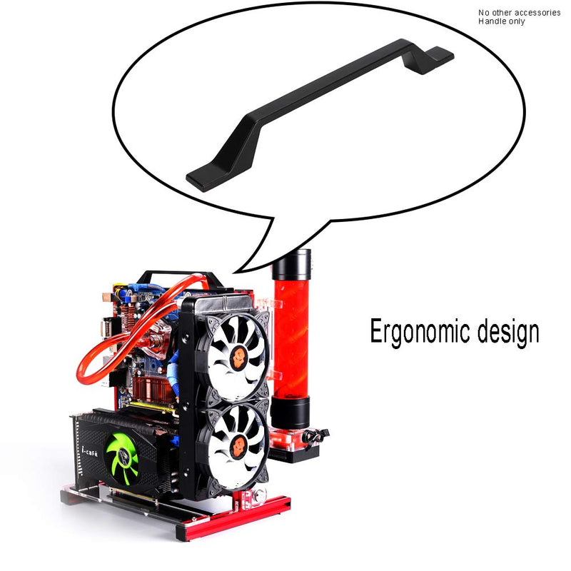  [AUSTRALIA] - Chassis Case Handle, PC Handle for PC Test Bench, Aluminum Alloy Open Chassis Platform Handle for Computer Motherboard Chasis Shell Part,Convenient Installation