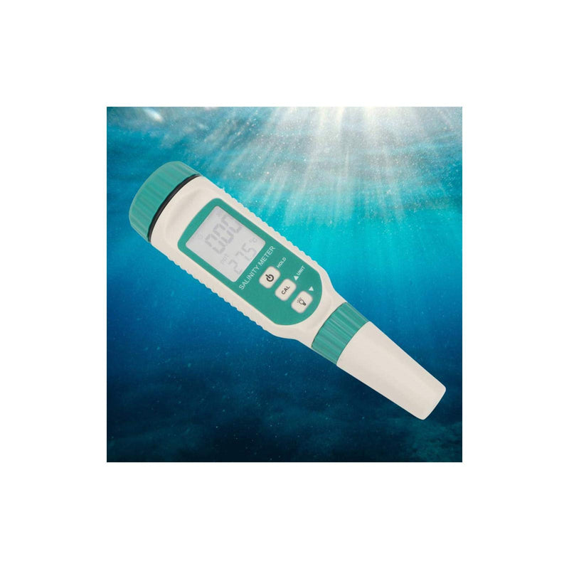 Digital Salinity Meter,Electronic Waterproof Water Quality Temp Test Meter ,0.00ppt-9.99ppt, 10.0ppt-50ppt Seawater Pool Aquarium Fish Multifunction Salinity Guage - LeoForward Australia