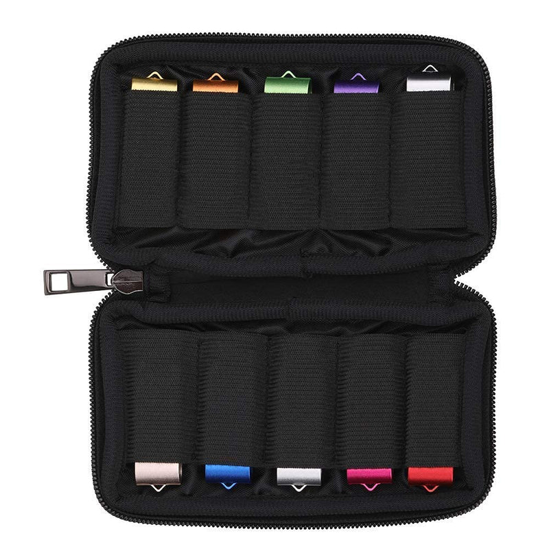 USB Flash Drive Case - Vellgo Soft Material Thumb Drive Holder case, USB Drive Holder Organizer, Portable Electronic Accessories Bag for USB Memory Stick with 10 Slots - LeoForward Australia