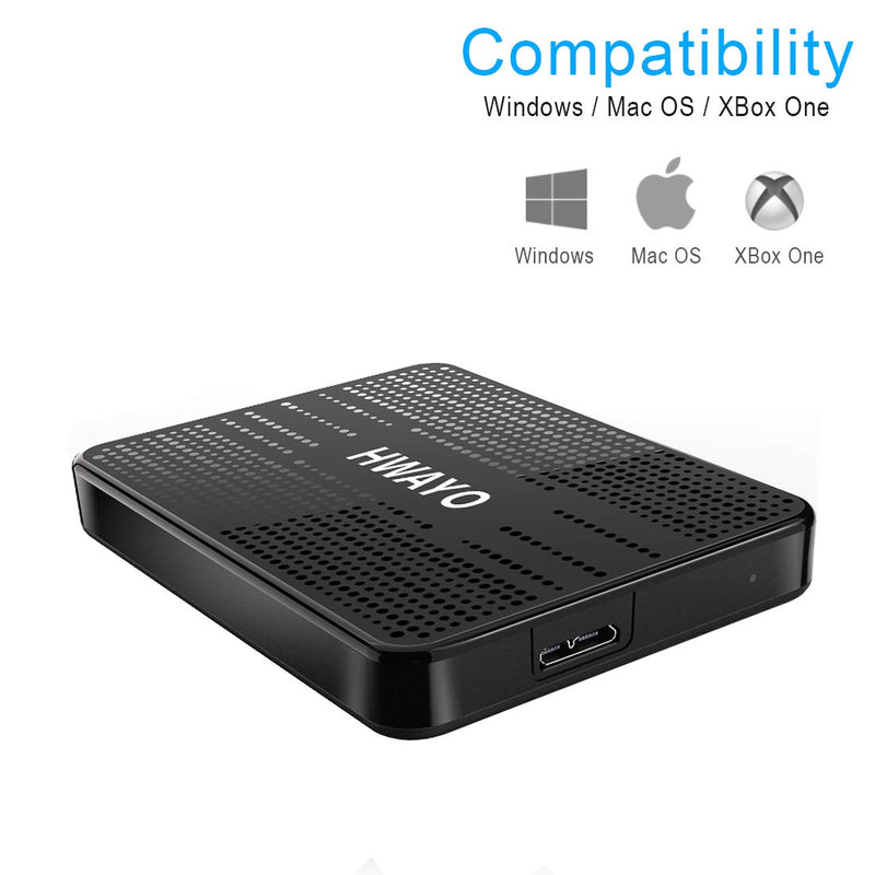  [AUSTRALIA] - HWAYO 120GB Portable External Hard Drive Ultra Slim 2.5'' USB 3.0 HDD Storage for PC, Desktop, Laptop, MacBook, Chromebook Bright Black