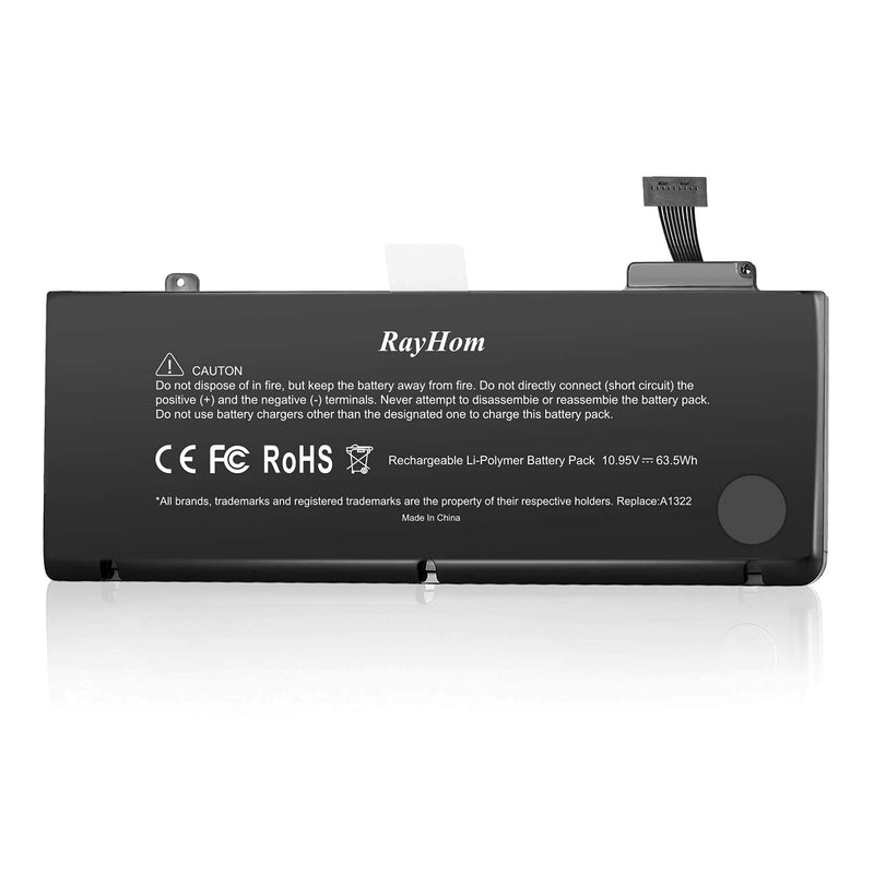  [AUSTRALIA] - RayHom A1322 A1278 Battery for MacBook Pro 13 inch [2009 2010 2011 2012 Version] 661-5229 661-5557 020-6547-A 020-6765-A [Longlife and Super Performance, 12 Months Warranty 10.95V/63.5Wh]