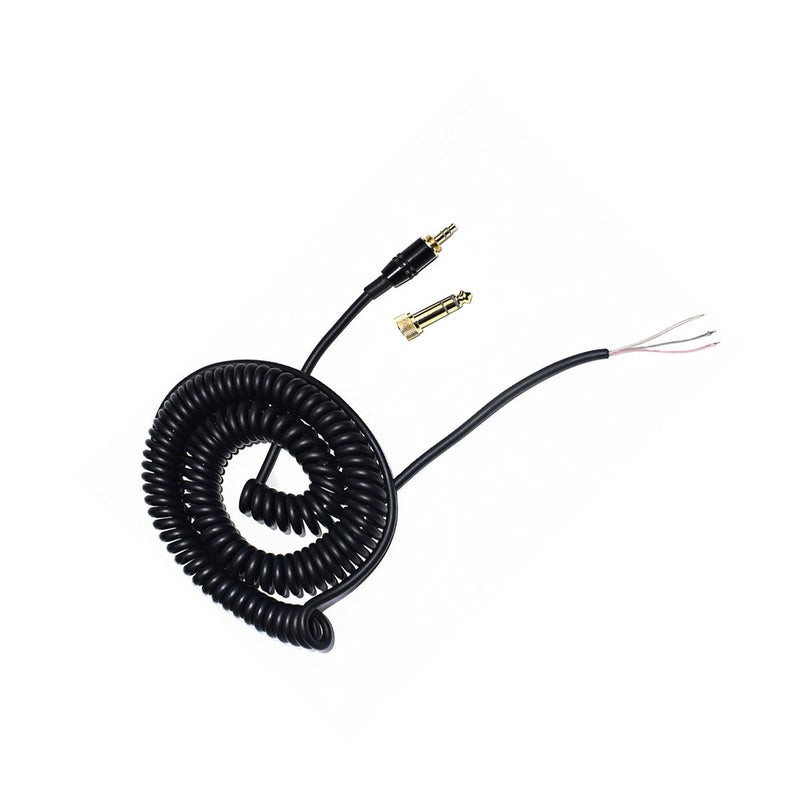  [AUSTRALIA] - Alitutumao Coiled Repair Cable Replacement Spring Cord with Gold Plated Connectors Compatible with Sony ATH-M50 ATH-M50s MDR-7506 7509 MDR-V6 V6 V600 V700 V900 Headphones 1/4-inch Adapter Included