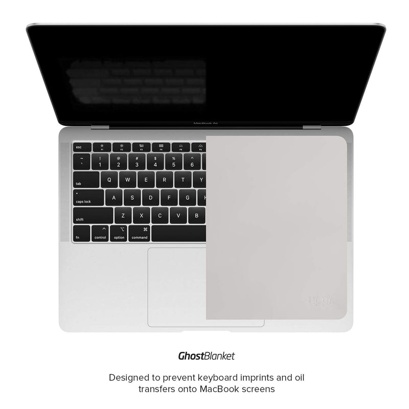 UPPERCASE GhostBlanket Screen Keyboard Imprint Protection Microfiber Liner and Cleaning Cloth 15" Compatible with MacBook Pro 15" and 16" 15"+ MacBooks - LeoForward Australia