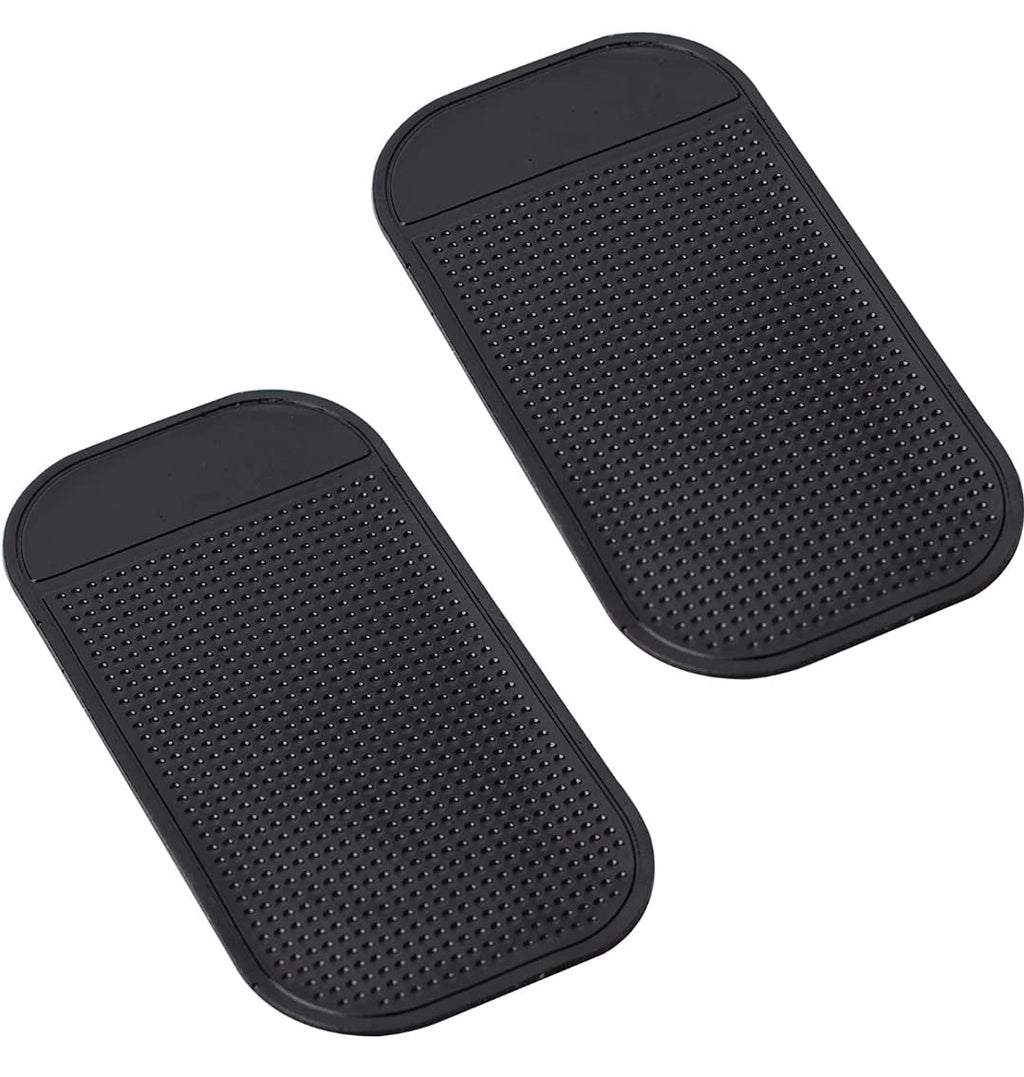  [AUSTRALIA] - 2-Pack of Anti-Slip Dash Mats for Cars - Sticky Pad for Radar Detectors, Phones, Keys, GPS, Coins and More - Secure Your Essentials on The Road!
