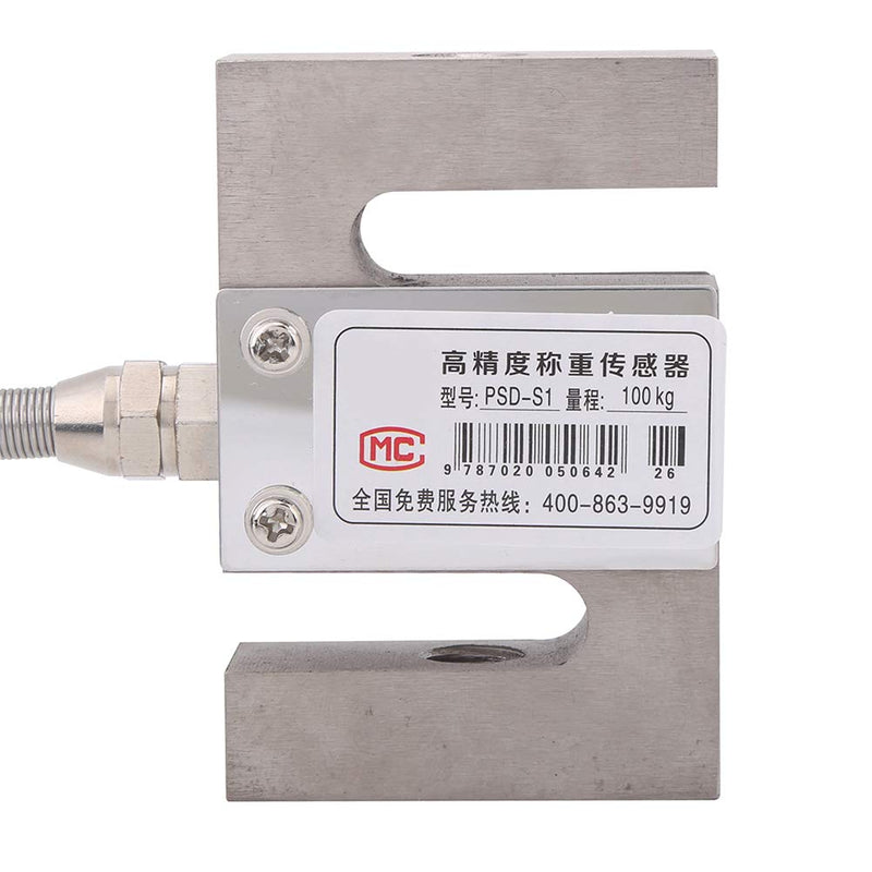 Portable S-type Beam High-Precision Load Cell Scale Sensor 50/100/ 300/2000 KG for Hopper Weight High Pressure Tension Weighing(100kg) - LeoForward Australia