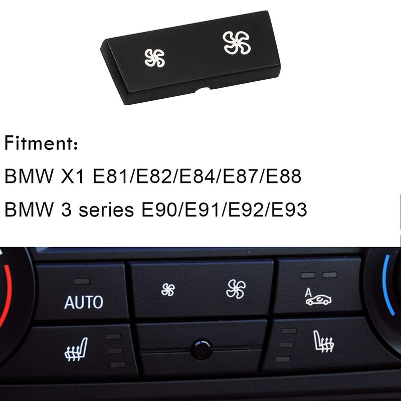 Moonlinks AC Climate Control Panel Fan Speed Button Cap for BMW 1 Series E81/E82/E87/E88，BMW 3 Series E90/E91/E92/E93，X1 E84（1 Piece） - LeoForward Australia