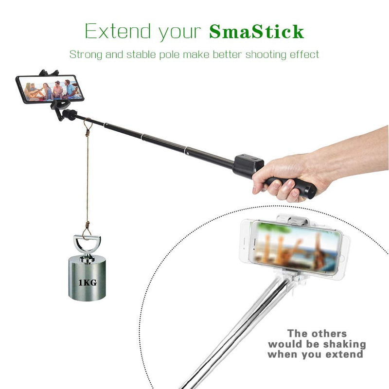  [AUSTRALIA] - Smatree Cellphone Selfie Stick Compatible for iPhone 13 12 11 pro Xs Max Xr X 8Plus 7, Android, Samsung Galaxy S22 S21 and More. NOT Tripod