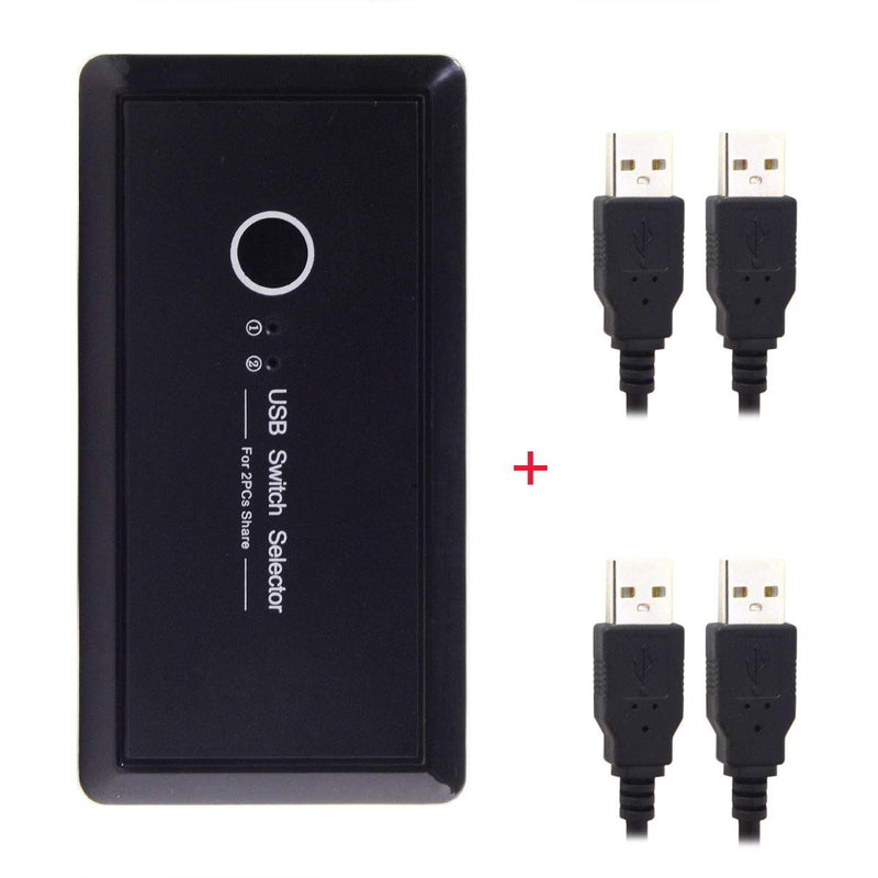  [AUSTRALIA] - Cablecc KVM USB Switch Selector 2 Port PCs Sharing 4 Devices for Keyboard Mouse Scanner Printer (USB 3.0) USB3.0