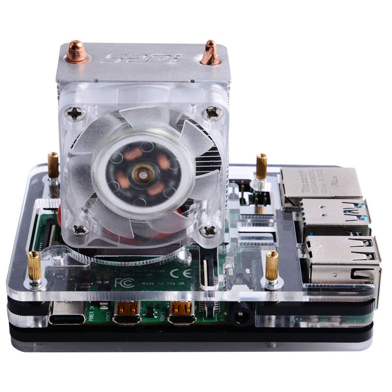  [AUSTRALIA] - GeeekPi Raspberry Pi 4 Case with ICE Tower Cooler CPU Cooling Fan,Raspberry Pi 4 Case with Fan Raspberry Pi Heatsink Raspberry Pi Fan Raspberry Pi Case for Raspberry Pi 4 Model B