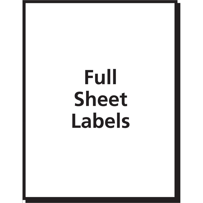 Avery Shipping Address Labels, Inkjet Printers, 25 Labels, Full Sheet Labels, Permanent Adhesive, TrueBlock (8165), White - LeoForward Australia