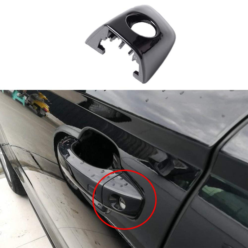 Black Car Exterior Door Handle Key Hole Trim Cover Cap Fit for Audi A6/S6 Quattro A6 Quattro A7 A8/S8 RS6 RS7 2011 2012 13 14 2015 2016 4H1837879 1 - LeoForward Australia