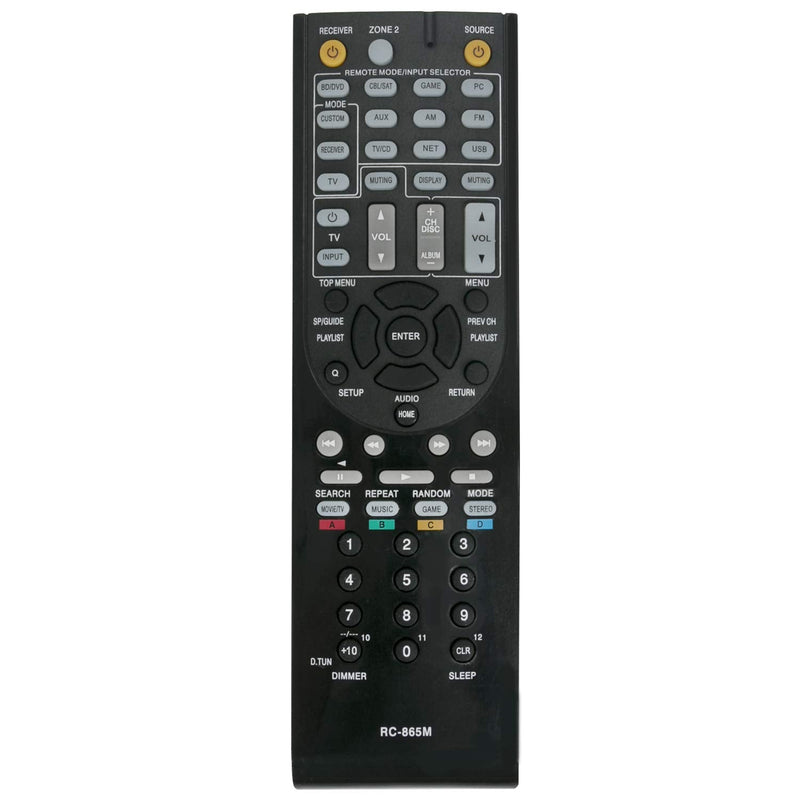  [AUSTRALIA] - New RC-865M Replaced Remote Control for Onkyo AV Receiver HT-R391 TX-NR315 TX-NR525 TXNR525 RC-866M TX-NR737