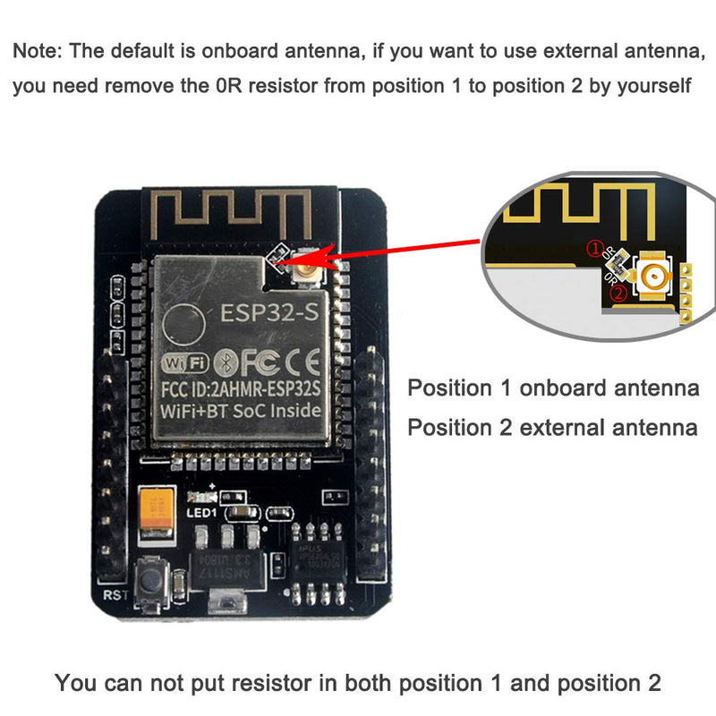  [AUSTRALIA] - Stemedu ESP32-CAM Development Board WiFi Bluetooth Module, Dual-core 32-bit CPU Built-in Flash Ai Thinker Camera Module OV2640 for Arduino 1PC ESP32-CAM