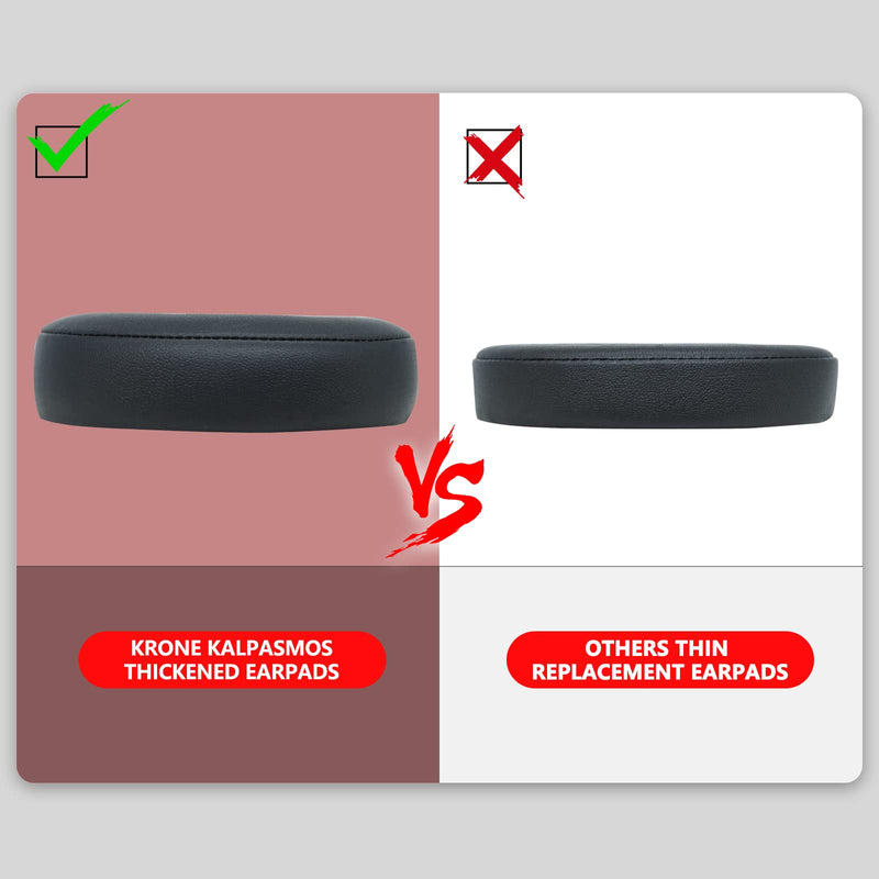  [AUSTRALIA] - Krone Kalpasmos Studio 3 Replacement Ear Pads, Compatible with Beats Studio 2 & 3 Wired/Wireless/Model B0501/Model B0500 Headphone, Protein Leather & Memory Foam, Black