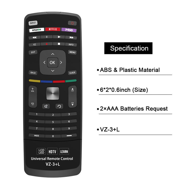 New Vizio Universal Remote Control for All VIZIO BRAND TV, Smart TV - 1 Year Warranty - LeoForward Australia