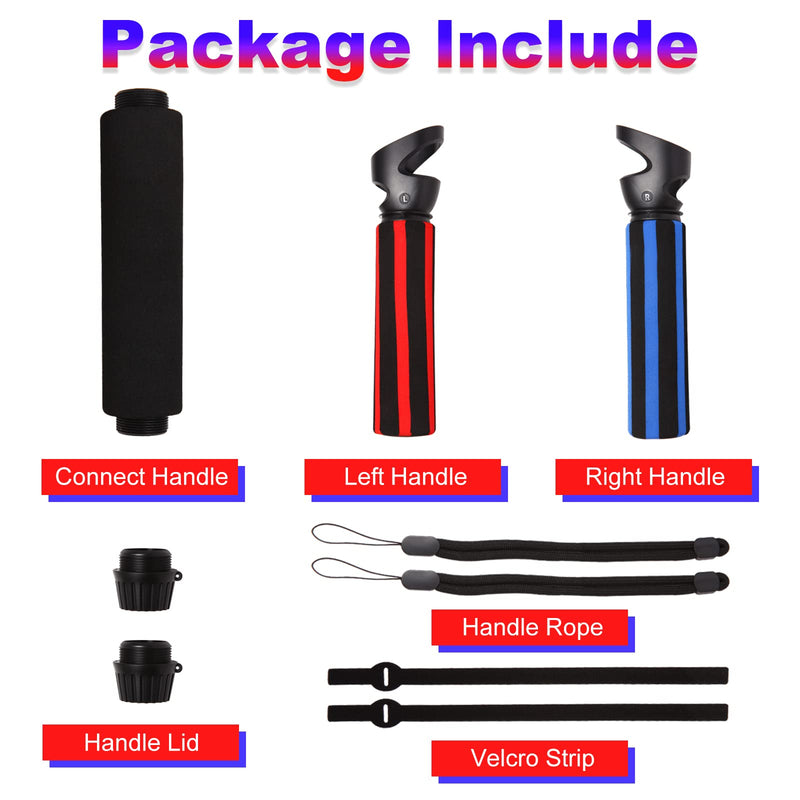  [AUSTRALIA] - VR Beat Saber Handle Accessories and Long Stick Handle Extension Grips for Oculus Quest 2 Controllers, Also Suitable for Supernatural Training,Fruit Ninja,Blade & Sorcery and VR Game
