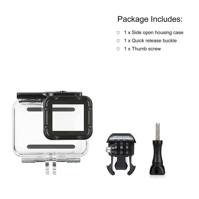  [AUSTRALIA] - YALLSAME Skeleton Open Side Protective Housing Case for GoPro Hero 7 6 5 Black Hero 2018 Action Camera with Skeleton Back Door Charging Hole Ideal for Vlog Interview Continuous Recording Skeleton Housing for HERO7/6/5Black HERO2018