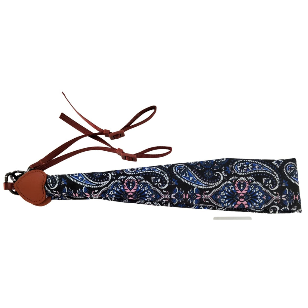  [AUSTRALIA] - Lokiriff All DSLR/SLR/Digital Camera Universal Neck Shoulder Soft Scarf Belt Strap, Vintage Ethnic Pattern Art Design Ethnic Navy