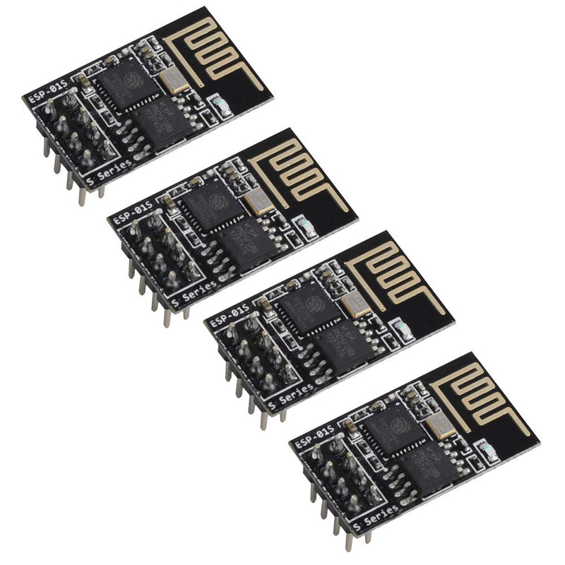  [AUSTRALIA] - Stemedu ESP8266 Test Board Code Burner Flash Downloader ESP8266 ESP-01S Serial WiFi Wireless Transceiver Module for Fixture Board (Pack of 5pcs)