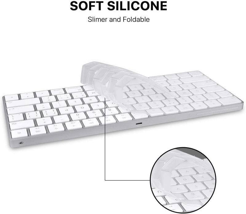 EooCoo Magic Keyboard Cover Skin Protector, Fit for iMac Magic Keyboard MLA22LL/A A1644 - Clear TPU - LeoForward Australia