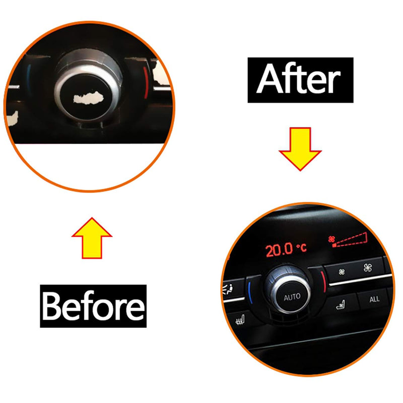 Moonlinks for BMW Air Conditioning Rotation Button,Climate Control Knob Switch Temperature Adjustment Replacement Kit for BMW 5 Series F10 F11,6 Series F12 F13,7 Series F01 F02, X5 F15, X6 F16 BMW F10 Air Conditioning Control Knob Repair Kit - LeoForward Australia