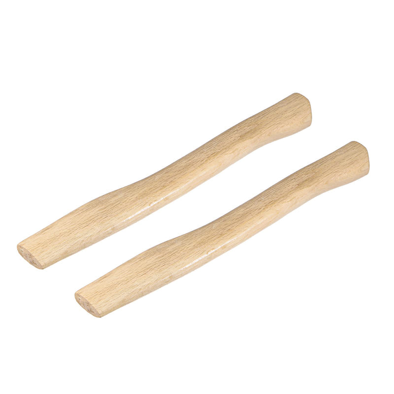  [AUSTRALIA] - uxcell 15 Inch Wood Replacement Handle Curved Replaceable Handle for Axe Hammer Oval Eye Oak Wood 2 Pack