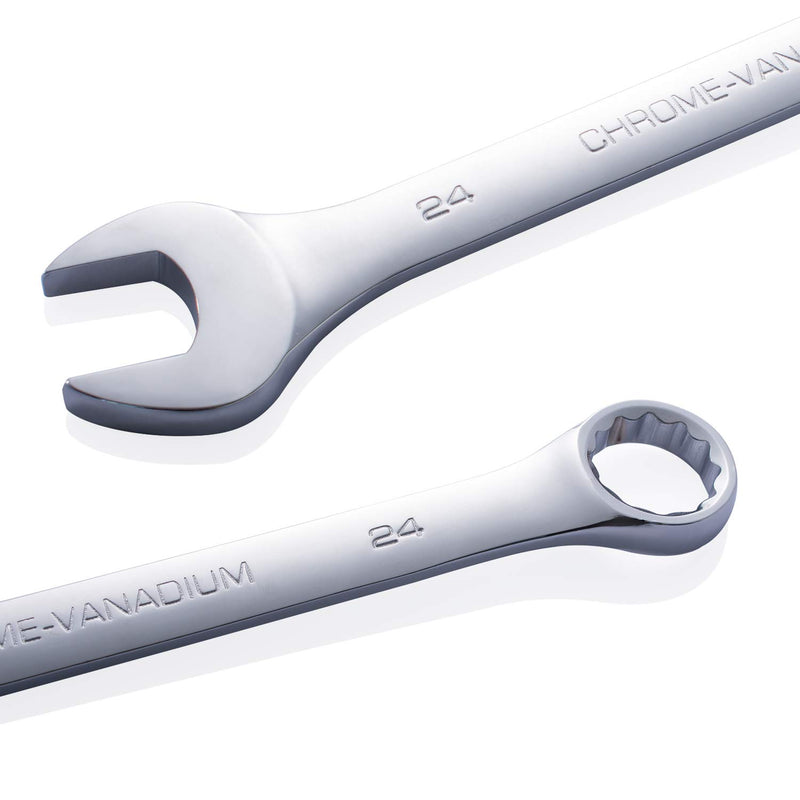  [AUSTRALIA] - Convy GJ-0012 Combination Wrench Chrome Vanadium Steel, Metric, 24 mm 24mm