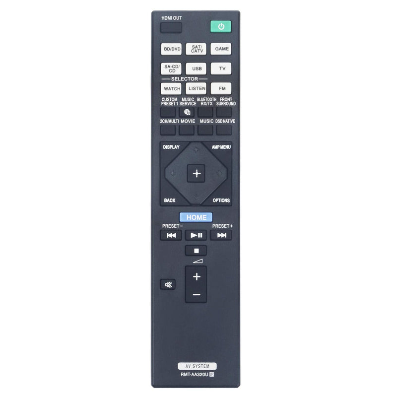  [AUSTRALIA] - New RMT-AA320U Replaced Remote Control fit for Sony Home Theatre AV Receiver Models STR-ZA810ES STR-DN1080 STRZA810ES STRDN1080
