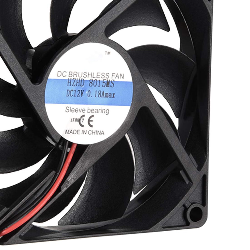  [AUSTRALIA] - uxcell Cooling Fan 80mm x 80mm x 15mm 8015MS DC 12V 0.2A Long Life Sleeve Bearings