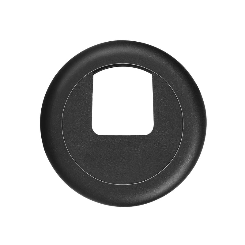  [AUSTRALIA] - 10 Packs Black Desk Cable Wire Grommet Cord, PC Computer Desk Plastic Grommet Cord, Tidy Cable Hole Cover Organizers (25 mm/ 1 Inch Mounting Hole Diameter)