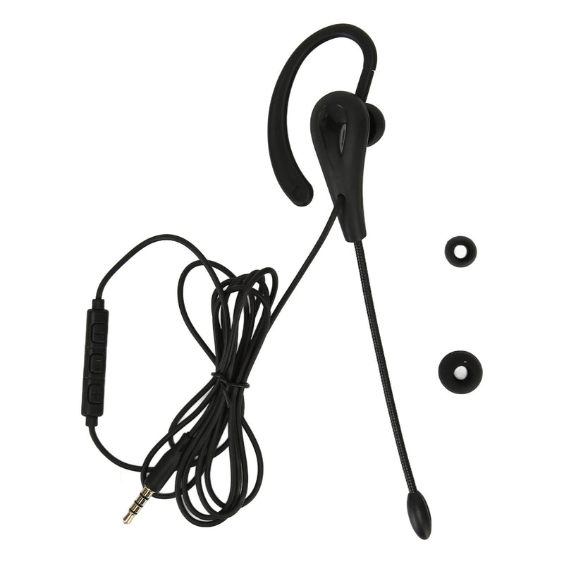  [AUSTRALIA] - Single Ear Headset with Microphone, Wired One Ear Earphone, Noise Cancelling Lightweight Headset for Call Center Office (Type-C) Type-C