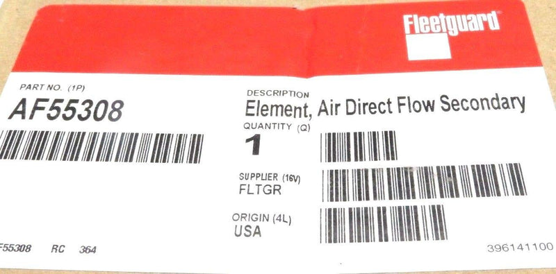  [AUSTRALIA] - FLEETGUARD AF55308 Element, AIR Direct Flow Secondary