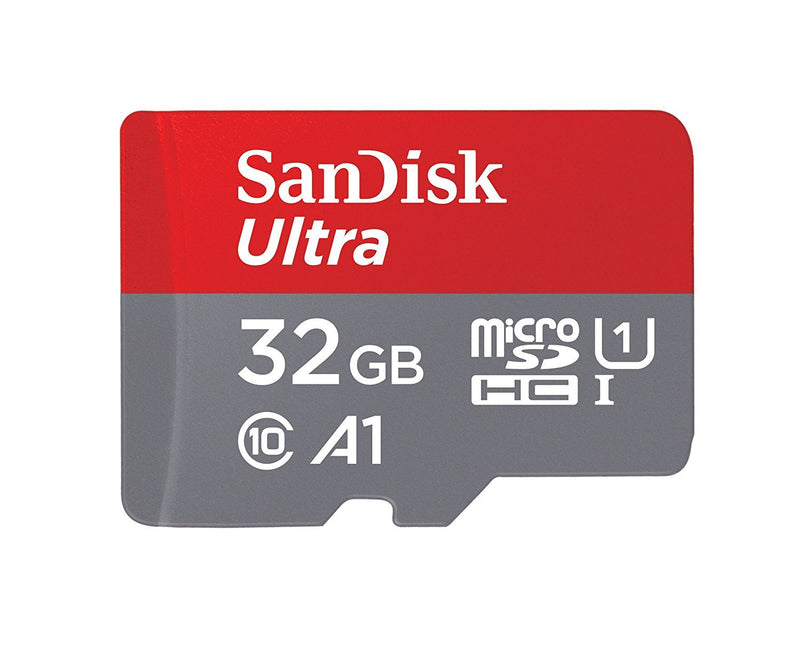  [AUSTRALIA] - SanDisk 32GB Ultra Micro SDHC Memory Card and Adapter Class 10 UHS-I HD Works with Samsung Galaxy Tab E Lite 7.0" Inch, Tab E Lite Kids Tablet Bundle with (1) Everything But Stromboli Card Reader