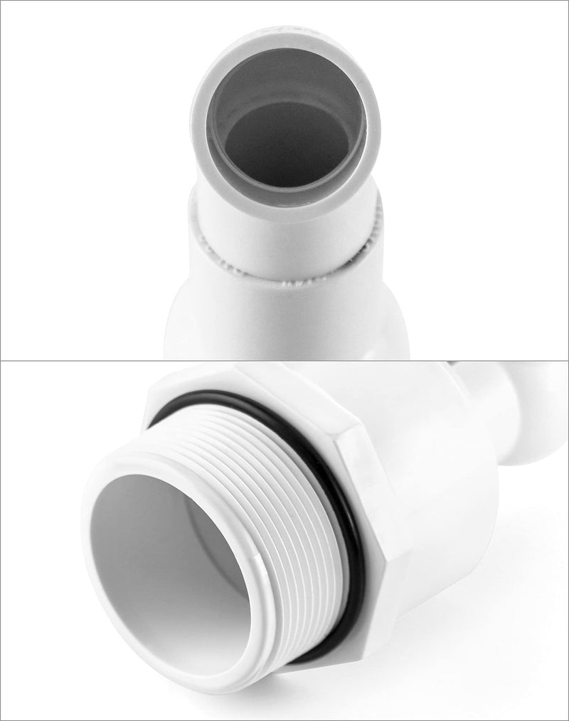  [AUSTRALIA] - QWORK Drum Faucet, 1" 45 Degrees Plastic Barrel Faucet with EPDM Gasket for 55 Gallon Drum 1" Outlet