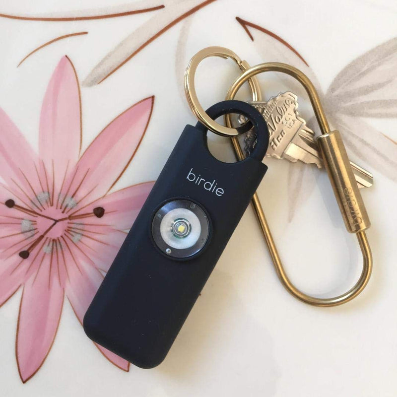  [AUSTRALIA] - She’s Birdie–The Original Personal Safety Alarm for Women by Women–130dB Siren, Strobe Light and Key Chain in 5 Pop Colors (Charcoal) Charcoal