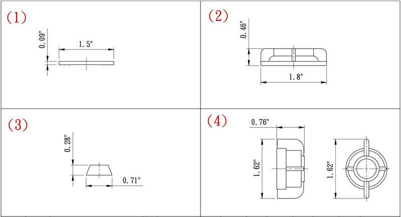  [AUSTRALIA] - Dura Faucet DF-RK100 RV Mounting Washers and Nuts