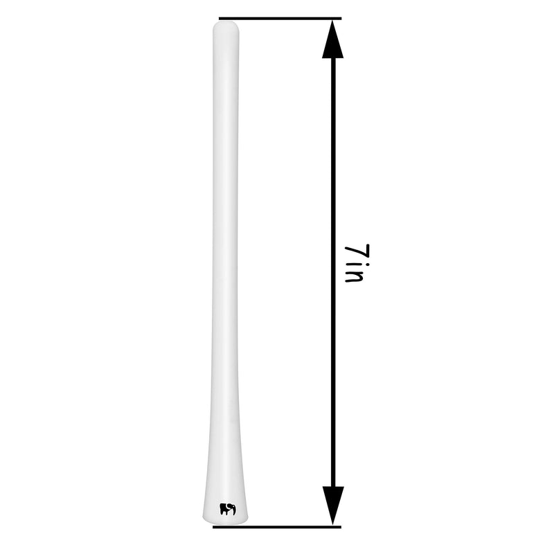  [AUSTRALIA] - ONE250 7" inch Flexible Copper Core Antenna, Compatible with Toyota Tundra (1999-2023), Toyota Tacoma (1995-2016), Toyota FJ Cruiser (2007-2015) - Designed for Optimized FM/AM Reception (White) White