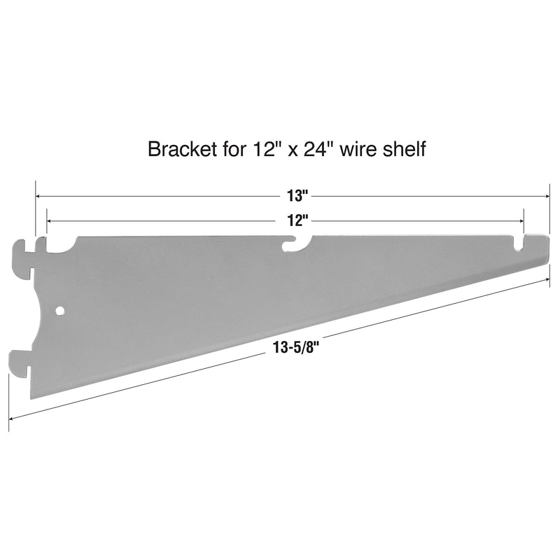  [AUSTRALIA] - AllSpace 450036-38 Bracket for Wire Shelf 12" Bracket Shelf/Wall/Mount/Garage/PegBoard/Shelf-450036-38, 12" Bracket