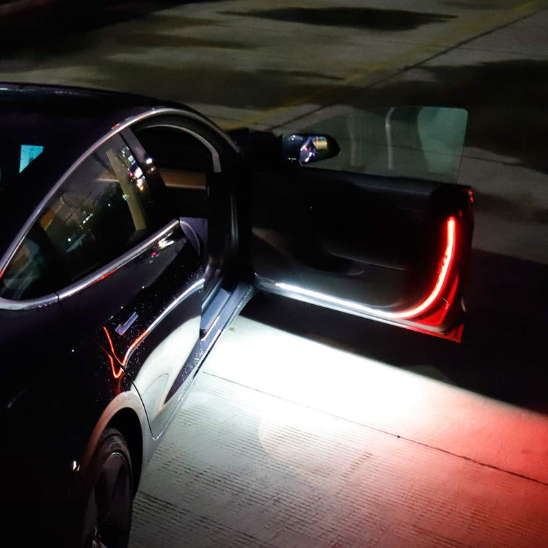 HConce Car Door LED Strip Lights,2PCS 1.2Meter 144 LEDs Interior Car Door Lights,Used for Lighting, Decoration, and Warning Anti Rear-end Collision - LeoForward Australia