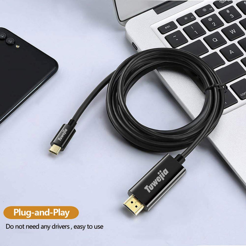 USB C to HDMI Cable 6Ft Tuwejia USB 3.1 Type C (Thunderbolt 3 Port) to 4K 60Hz HDMI Cable Adapter for MacBook Pro MacBook Air 2021/2020/2019 Ipad Pro 2021/2020/2019 iMac Samsung Galaxy S20/S10/S9 - LeoForward Australia
