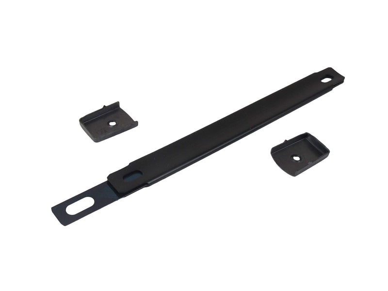  [AUSTRALIA] - Reliable Hardware Company RH-0585BK-A Cabinet Small Strap Handle with Black End Caps