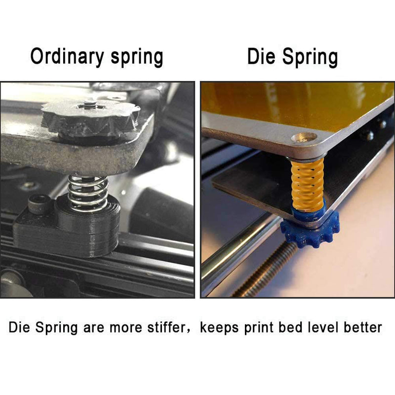  [AUSTRALIA] - Aokin 3D Printer Heat Bed Springs, 8mm OD 20mm Length Compression Mould Die Springs Light Load for Creality Ender 3, Ender 3 Pro, Ender 3 V2, Ender 3S 3D Printer, 10 Pcs