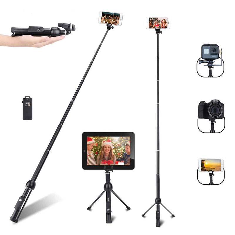  [AUSTRALIA] - Selfie Stick, Professional 45-Inch Selfie Stick Tripod, Extendable Selfie Stick with Wireless Remote & Tripod Stand for iPhone 14 13 12 11 pro Xs Max Xr X 8 7 6 Plus/Samsung Galaxy Note 9/S9 Plus More
