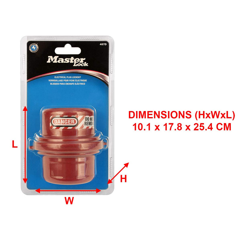  [AUSTRALIA] - Master Lock 488 Lockout Tagout Electrical Plug Lockout, 220 - 550 Volts 220 - 550 Volt Plugs