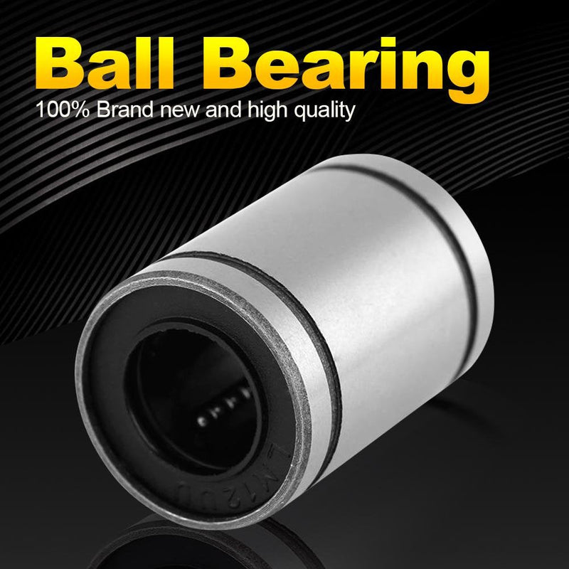  [AUSTRALIA] - 8Pcs LM10UU Linear Bearings 10mm CNC Linear Motion Ball Bearing Bushing Double Side Rubber Sealed for 3 Dimensional Printer CNC Parts