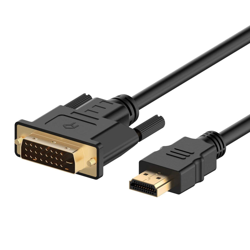  [AUSTRALIA] - Rankie HDMI to DVI Cable, CL3 Rated High Speed Bi-Directional (15 Feet, Black) 15 Feet