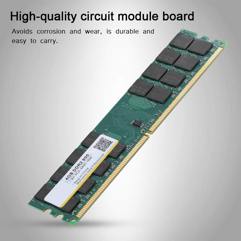 [AUSTRALIA] - DDR2 Memory,800MHZ 4G 240pin RAM Memory Designed for DDR2 PC2-6400 Desktop Computer,Compatible with for AMD Motherboards, Circuit Module Board