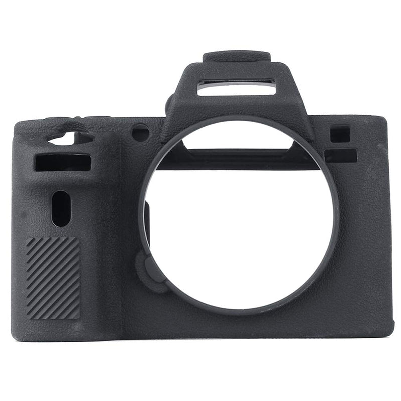  [AUSTRALIA] - Easy Hood Camera Case for Sony Alpha A7II A7RII A7SII A7 II A7R II A7S II A7R2 ILCE-7RM2 ILCE-7M2 Soft Silicone Rubber Camera Protective Body Case Skin Camera Protector Cover (Black) Black